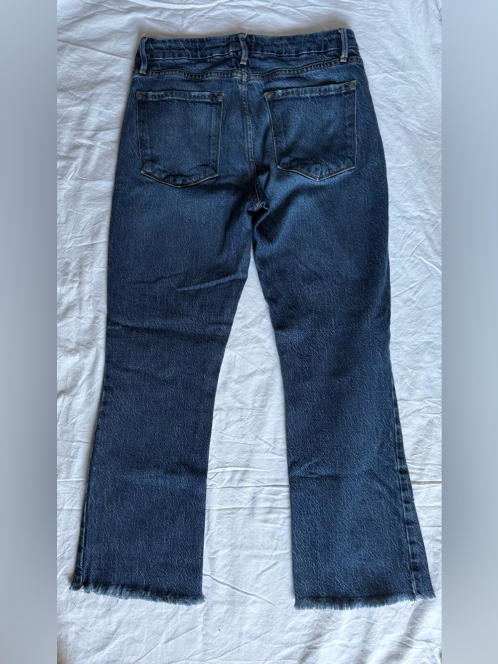 FRAME Le Crop Mini Boot Cut Medium Wash Jeans Size 27 - Picture 4 of 13
